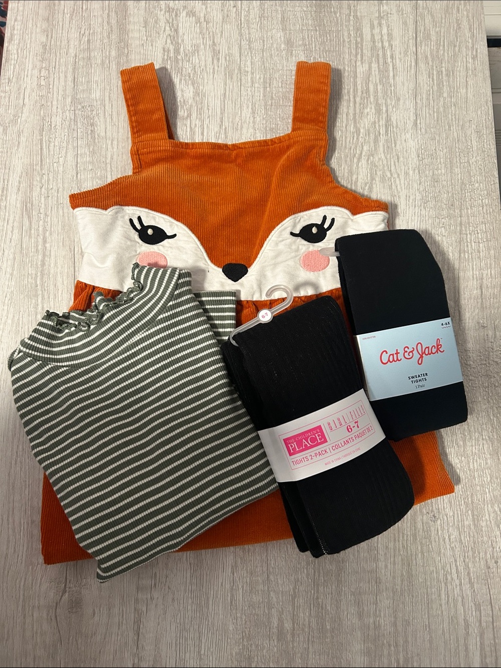 Like New Gymboree Sz 6 Fox Corduroy Girls Jumper Bundle Fall Back to School